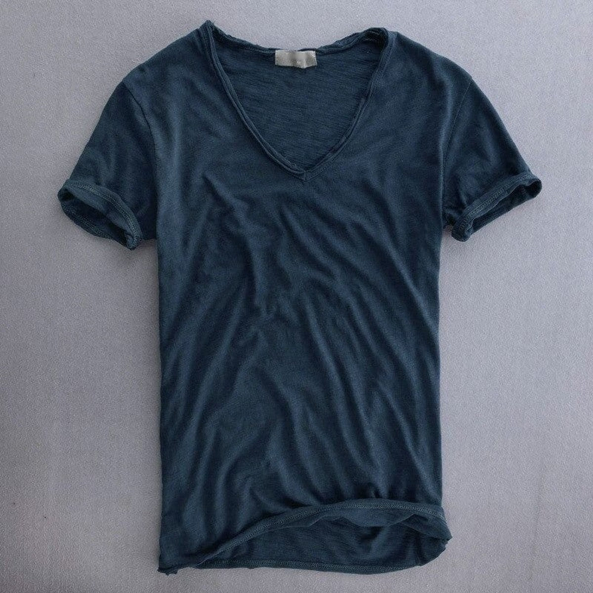 t-shirt heren basic in donkerblauw voor heren